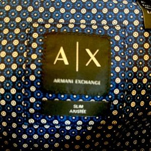 Armani Exchange Blue Casual Shirt